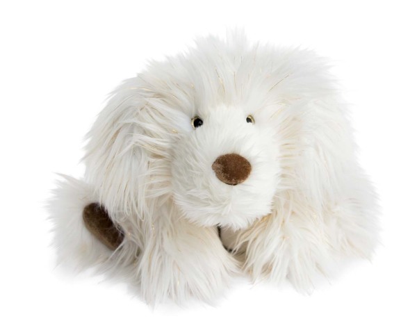 ANCIENNE PELUCHE CHIEN Jaune Et Blanc Vintage EUR 15,00 - FR