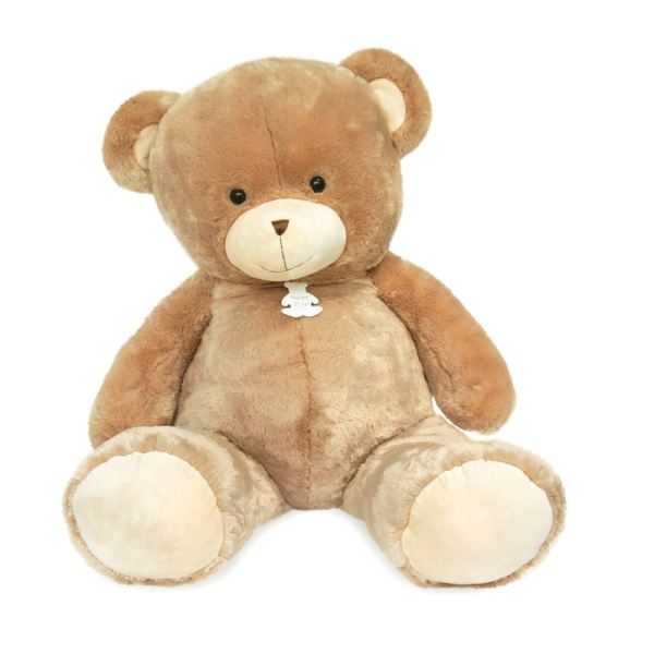 Histoire d Ours Peluche Ours Bellydou Champagne 110 cm