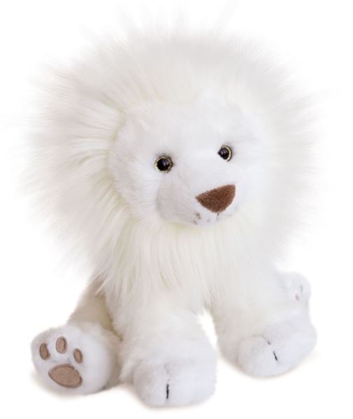 Histoire d Ours Peluche Lion des Neiges - 28 cm