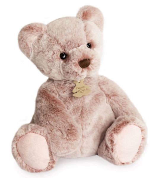 Histoire d Ours Peluche Ours Rose Cendré Sweety Mousse - 25 cm