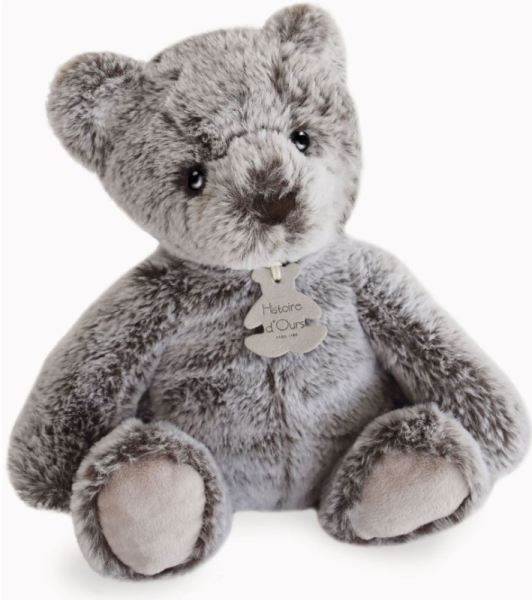 Histoire d Ours Peluche Ours Gris Cendré Sweety Mousse - 25 cm