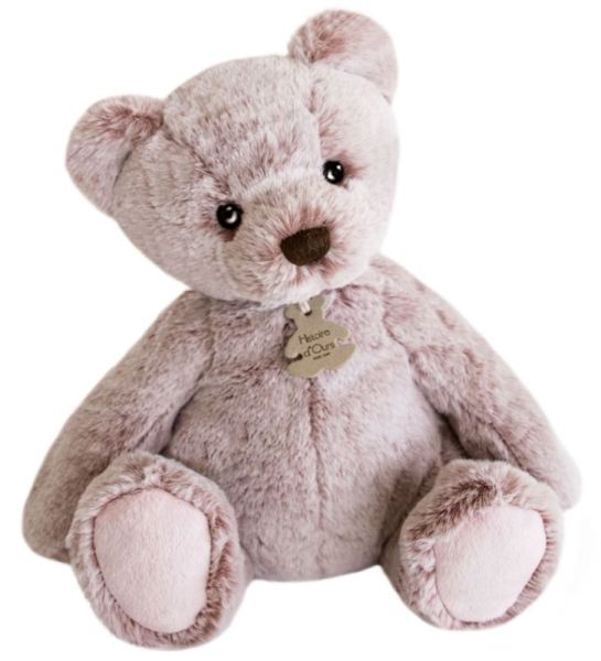 Histoire d Ours Peluche Ours Rose Cendré Sweety Mousse - 40 cm
