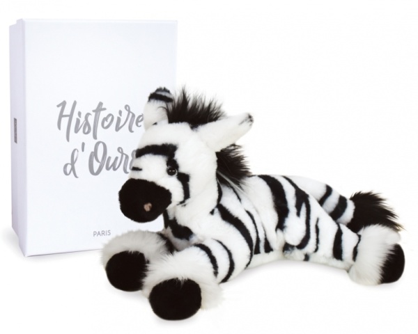 Histoire d Ours Peluche Zèbre Zéphir Terre Sauvage - 25 cm