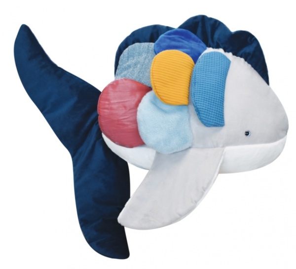 Histoire d Ours Peluche Poisson Arc en ciel Trésors Marins - 40 cm
