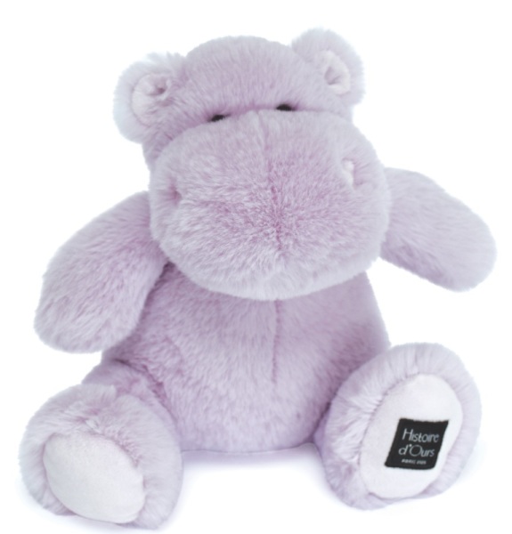 Histoire d Ours Peluche Hippo Hip Power Lilas - 25 cm