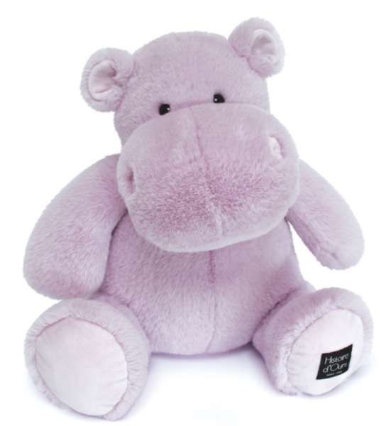 Histoire d Ours Peluche Hippo Hip Power Lilas - 40 cm