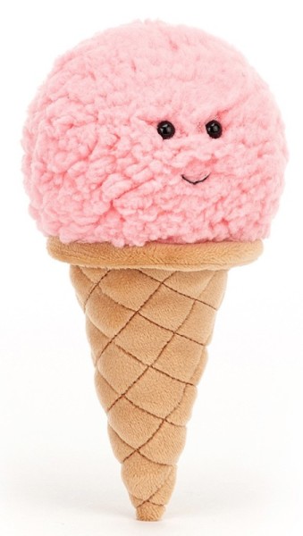Jellycat Peluche Cornet de Glace Fraise