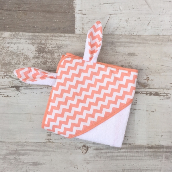 Un2Croix Cape de Bain Chevrons Corail