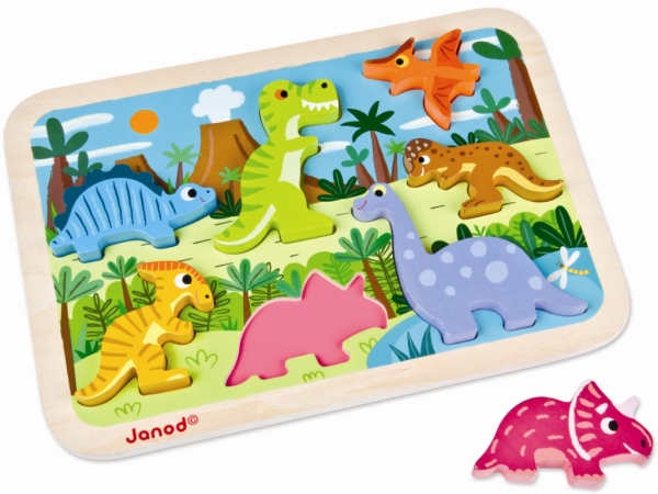 Janod Puzzle Chunky Dinosaures