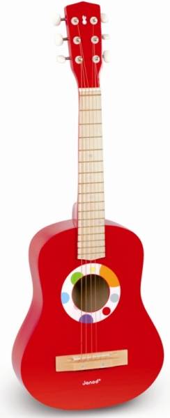 Janod Grande Guitare Rouge Confetti