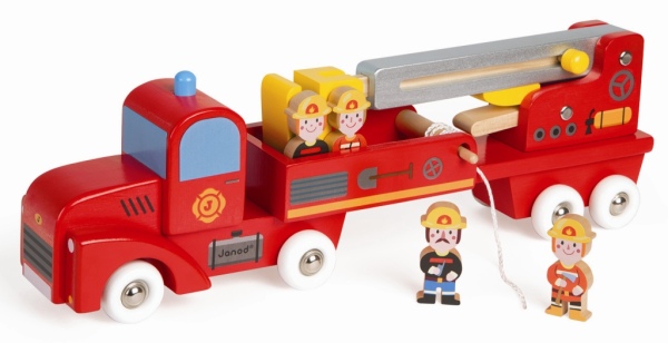 Janod Camion de Pompiers Géant Story