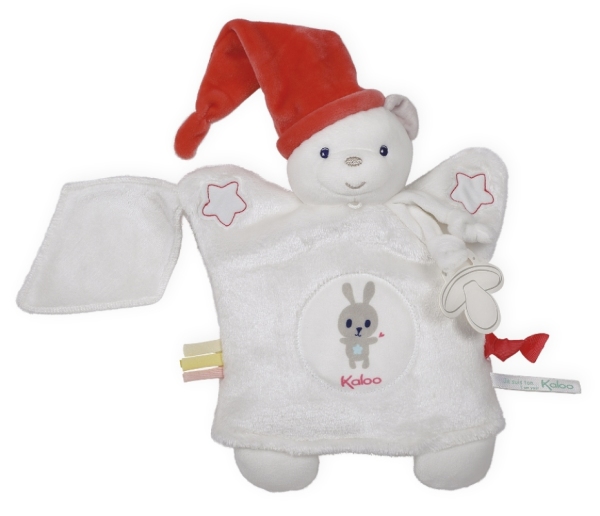 Kaloo Doudou Marionnette Ourson Blanc Imagine