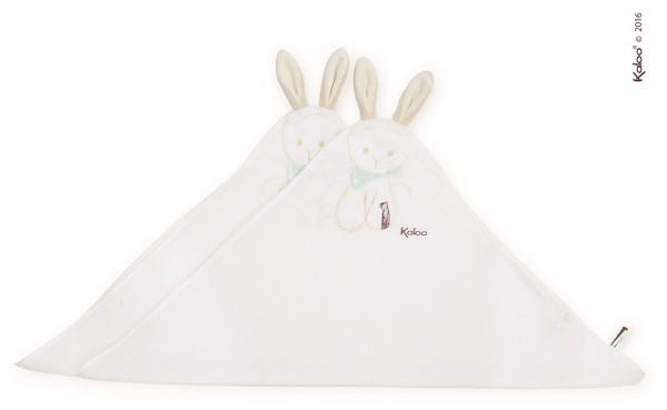 Kaloo Coffret 2 Doudous Langes Praliné Lapin Les Amis