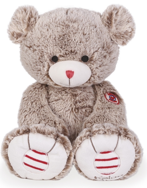 Kaloo Peluche Medium Ours Sable - Rouge