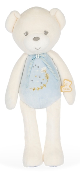 Kaloo Peluche Pantin Musical Ourson Bleu Medium Perle