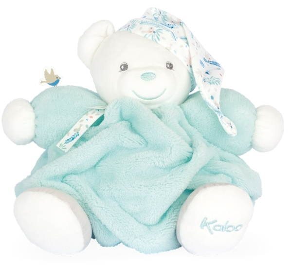 Kaloo Patapouf Ourson Vert Eau Plume 25 cm