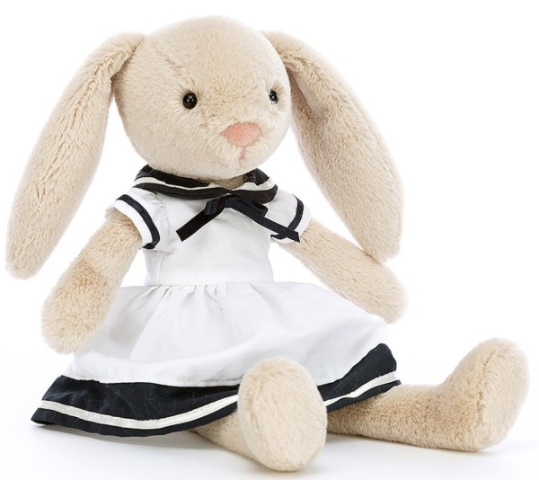 Jellycat Peluche Lapin Lottie marin - 27 cm