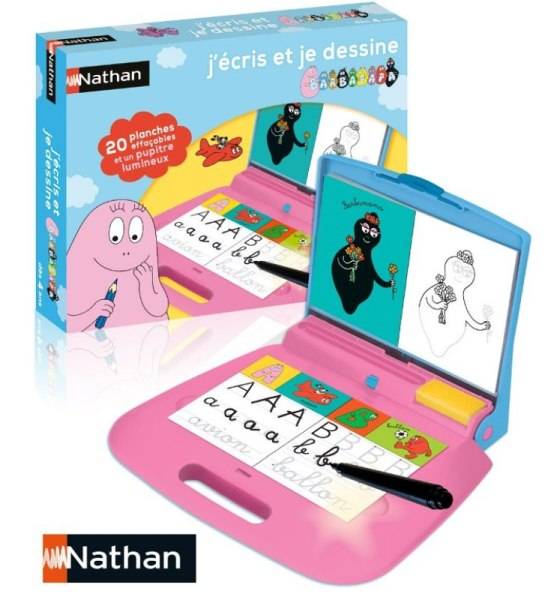 Nathan Jeux J'écris et Je Dessine avec Barbapapa