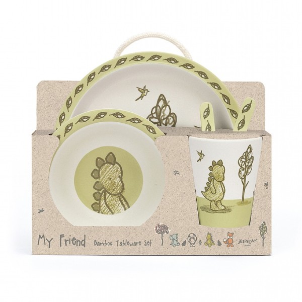Jellycat Coffret Repas Bambou Dino Jellycat Coffret Repas Bambou Dino