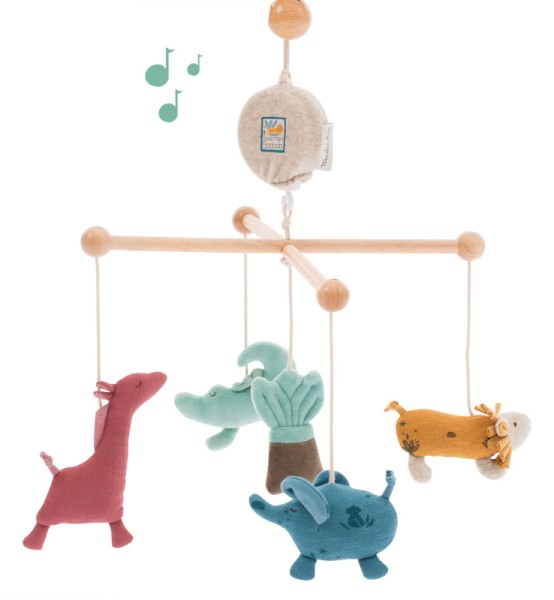 Moulin Roty Mobile Musical Sous Mon Baobab