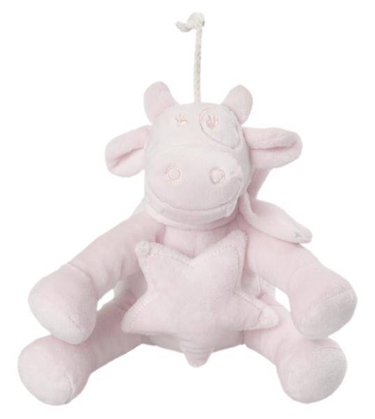 Noukies Peluche Musicale Vache Lola Rose Mix and Match - 20 cm
