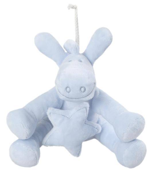 Noukies Peluche Musicale Ane Paco Bleu Mix and Match - 20 cm