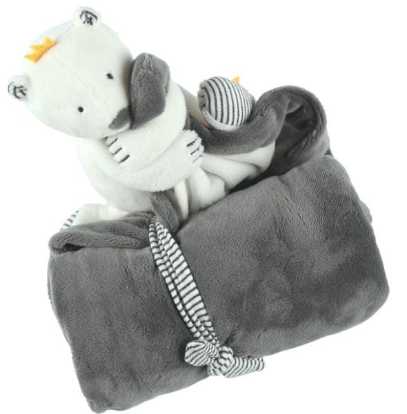 Noukies Doudou Couverture Ours Polaire Sam Timeless