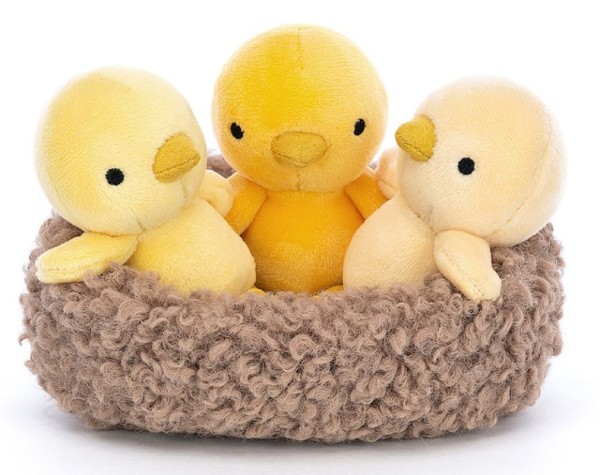 Jellycat Peluche Poussins dans son nid