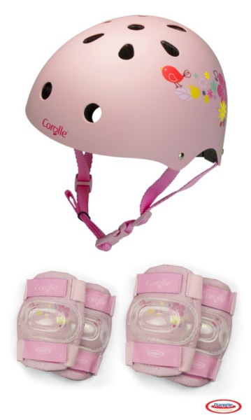 D'Arpèje Casque Bol et Set de Protections Corolle