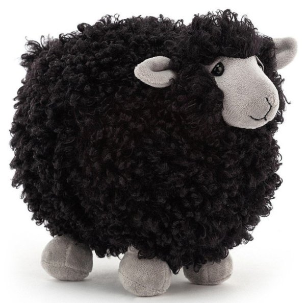 Jellycat Peluche Mouton Noir Rolbie Little