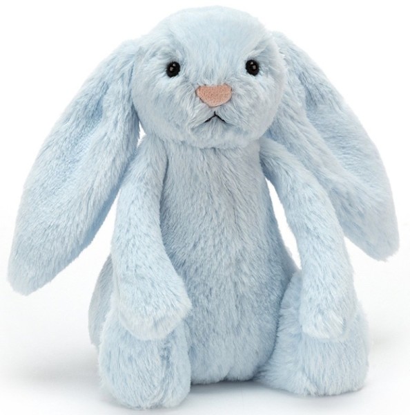 Jellycat Peluche Lapin Bleu Bashful avec Grelot - 18 cm