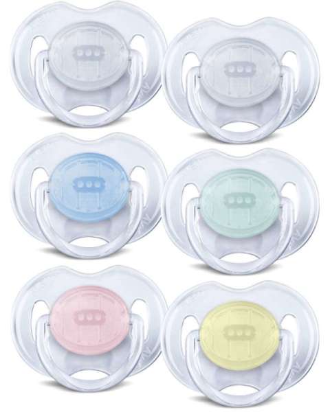 Philips Avent 2 Sucettes Transparentes 0-6 Mois Sans BPA