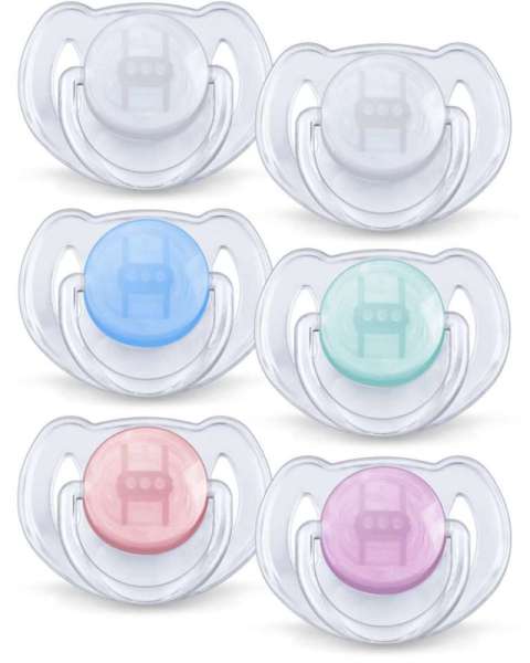 Philips Avent Lot de 2 Sucettes Transparentes 6-18 Mois