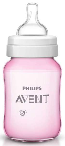 Philips Avent Biberon Coccinelle Rose Classic +  260 ml