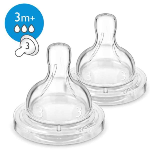 Philips Avent Lot de 2 Tétines Débit Moyen