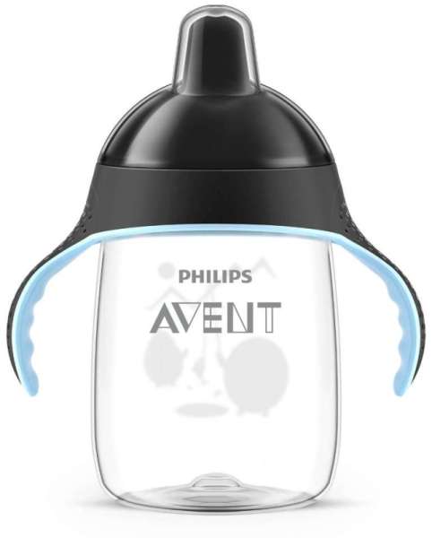 Philips Avent Tasse à Bec Anti-Fuites Noire 340 ml