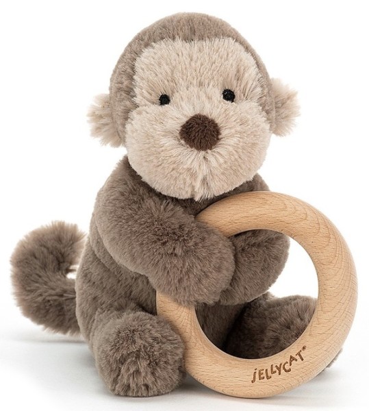 Jellycat Peluche Hochet Singe Shooshu - 14 cm