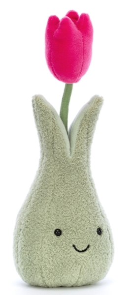 Jellycat Peluche Fleur Rose et Vase