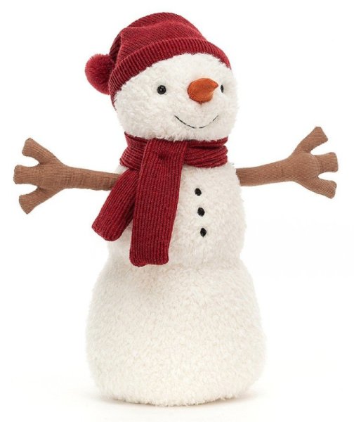 Jellycat Peluche Bonhomme de Neige Teddy - 34 cm