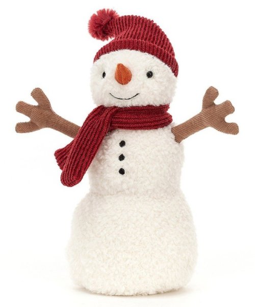 Jellycat Peluche Bonhomme de Neige Teddy - 20 cm