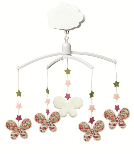 Trousselier Mobile Musical Etoiles et Papillons