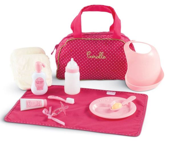 Corolle X4430 - Set Baby-Accessoires, rosa, 12 Accessoires