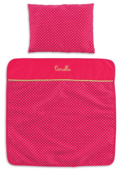 Corolle Set Couverture et Oreiller Cerise