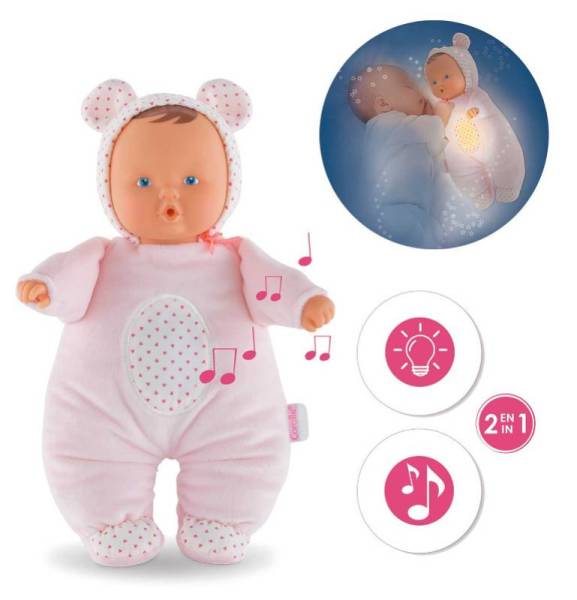 Corolle Poupon babinours veilleuse rose Livraison Gratuite 24 48h