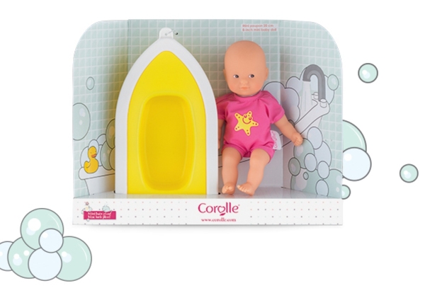 Corolle Coffret Poupon Mini Bain Plouf