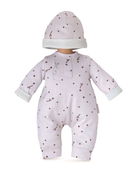 Corolle Pyjama Gris Etoilé & Bonnet Pour Poupons - 30 cm