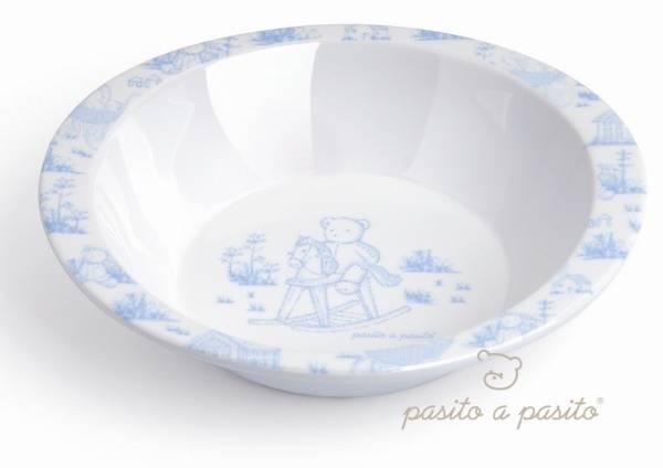 Pasito A Pasito Assiette Creuse Ours Bleu