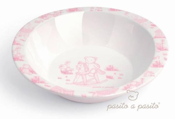 Pasito A Pasito Assiette Creuse Ours Rose