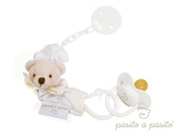 Pasito A Pasito Attache Tétine Ours Beige Pasito A Pasito Attache Tétine Ours Beige
