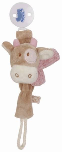 Noukies Attache Tétine Vache Lola Rose